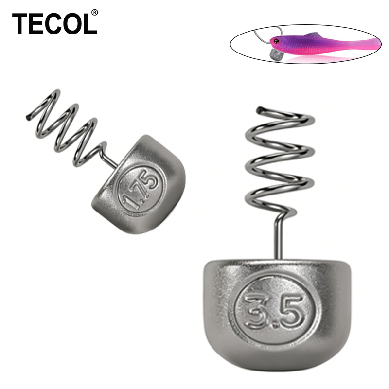 Bass Fishing Lure - Piombo a molla a spirale TECOL