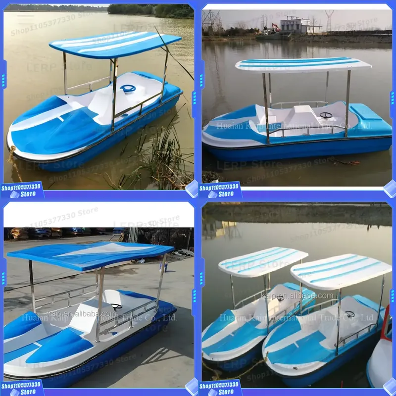 Fishing Equipment Logos - Offerta Speciale: Pedalò Blu in Fibra