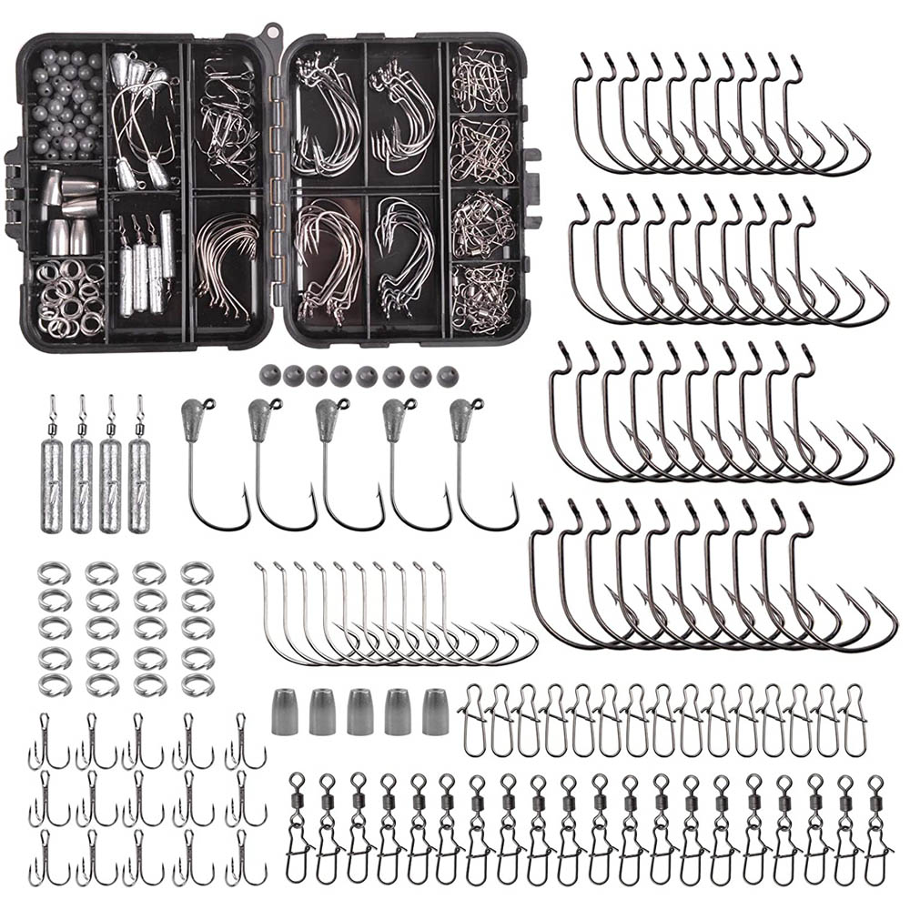 Bass Fishing Lure - 166PCS Scatola per attrezzatura da pesca