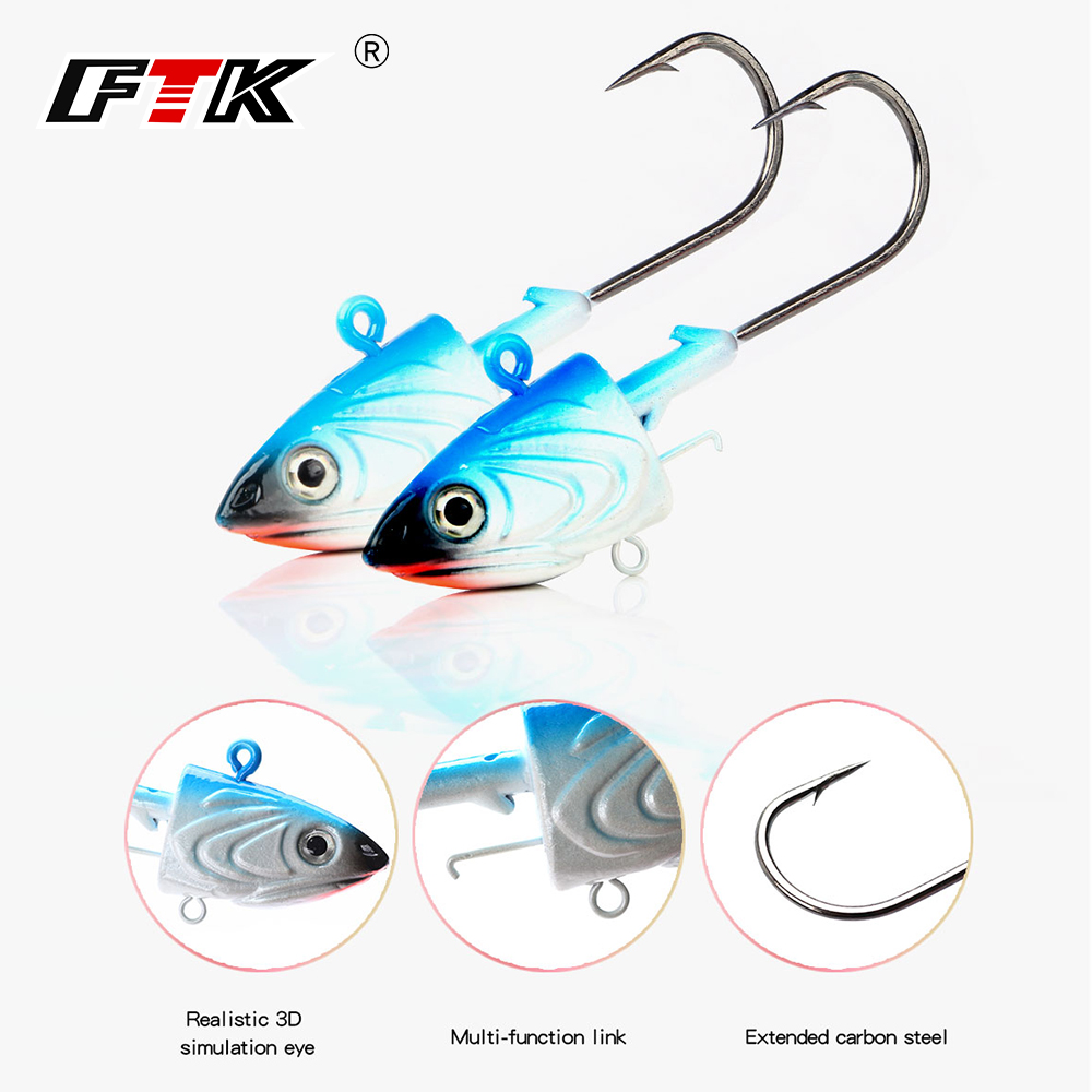 Fishing Equipment Deals - FTK 2PCS Jig Head Amo da