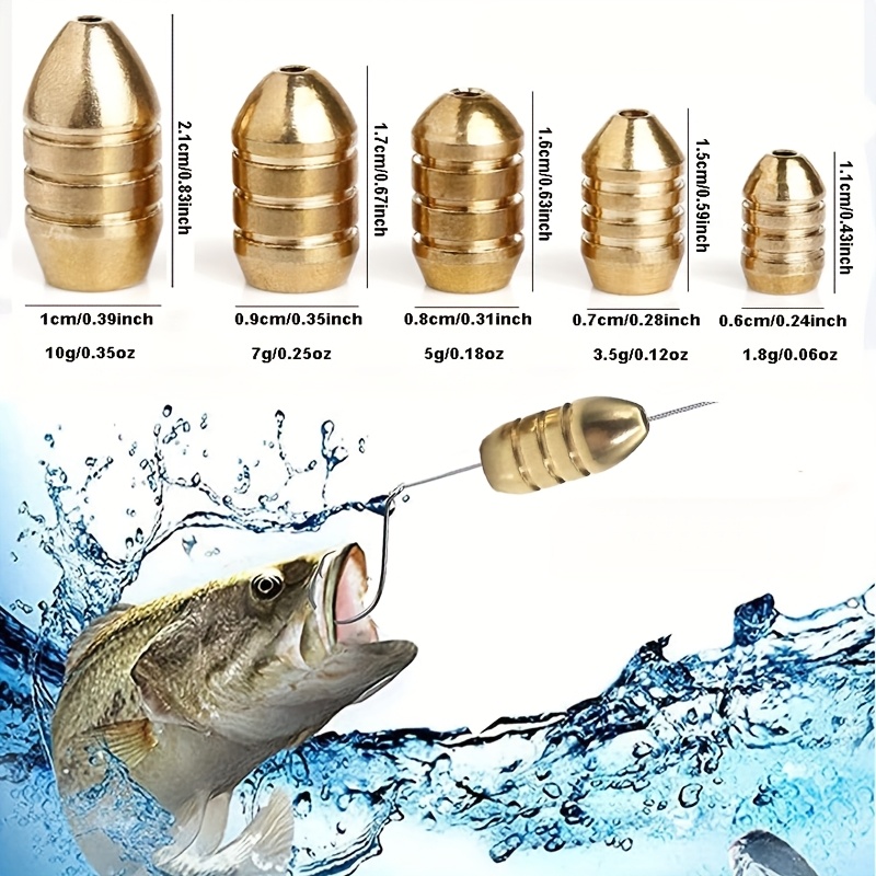 Ingrosso 50 pz. Piombi in Rame - Fishing Equipment Deals recensione e prezzo