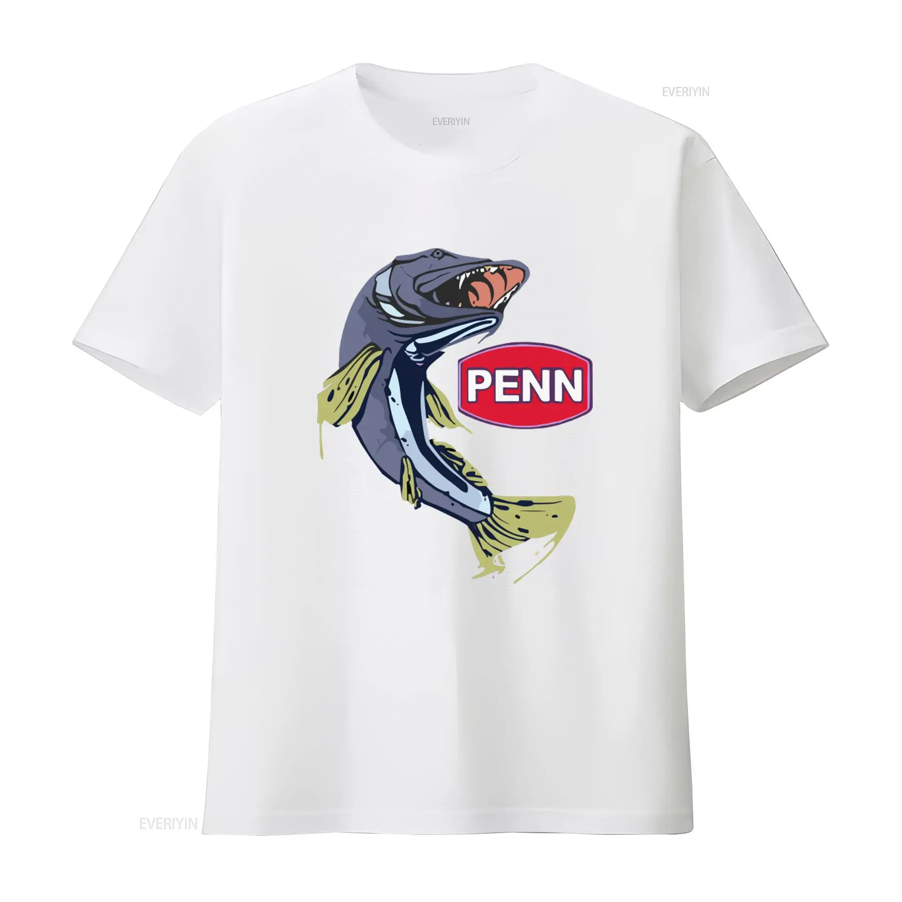 T-shirt nera da uomo con logo  - Fishing Equipment Logos recensione e prezzo