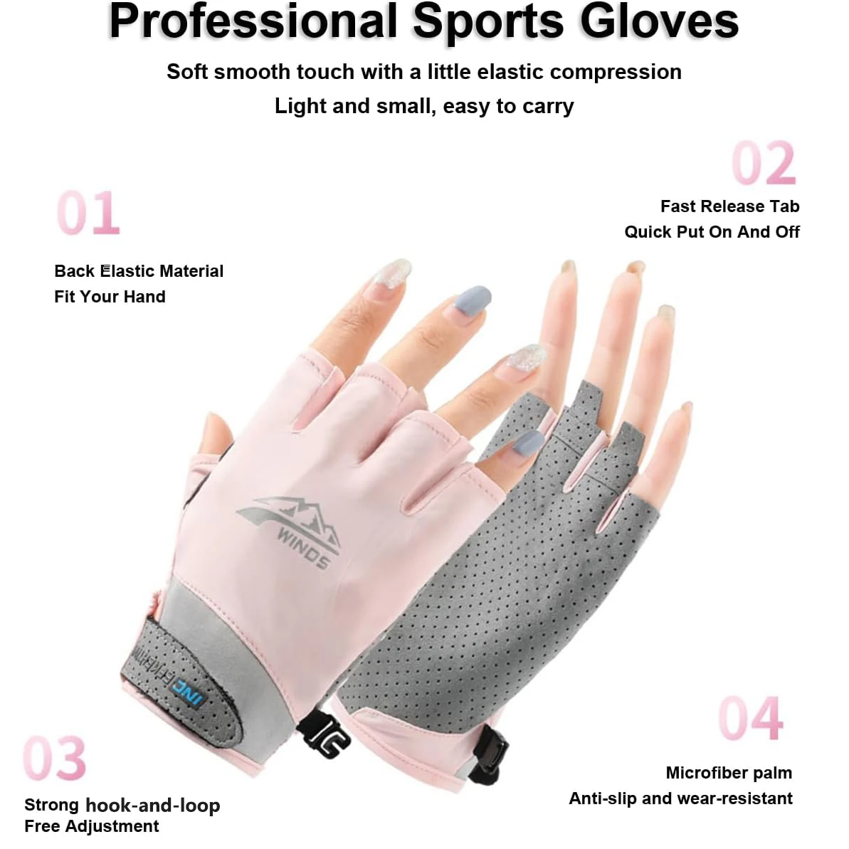 1 paio di guanti senza dita pe - Fishing Rod Glove recensione e prezzo