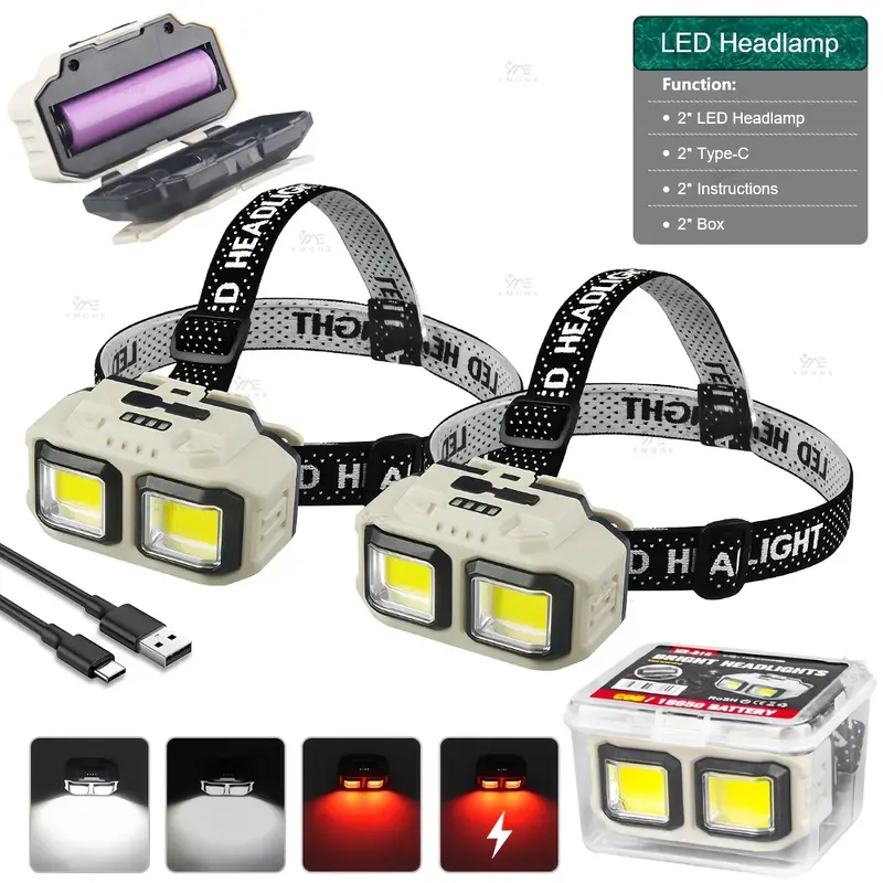 Lampada frontale a LED COB Lam - Fishing Headlamp recensione e prezzo