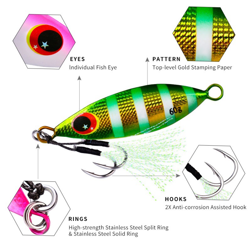 Metallo Lento Jig Lure Duro Ar - Fishing Equipment Deals recensione e prezzo