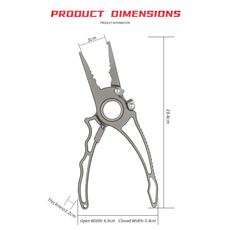 Pinze da pesca in titanio di a - Fishing Equipment Logos recensione e prezzo