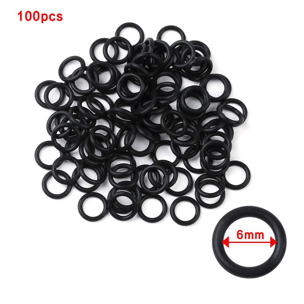 100 PCs Nero In Gomma O-RING d - Fishing Equipment For Beginners recensione e prezzo