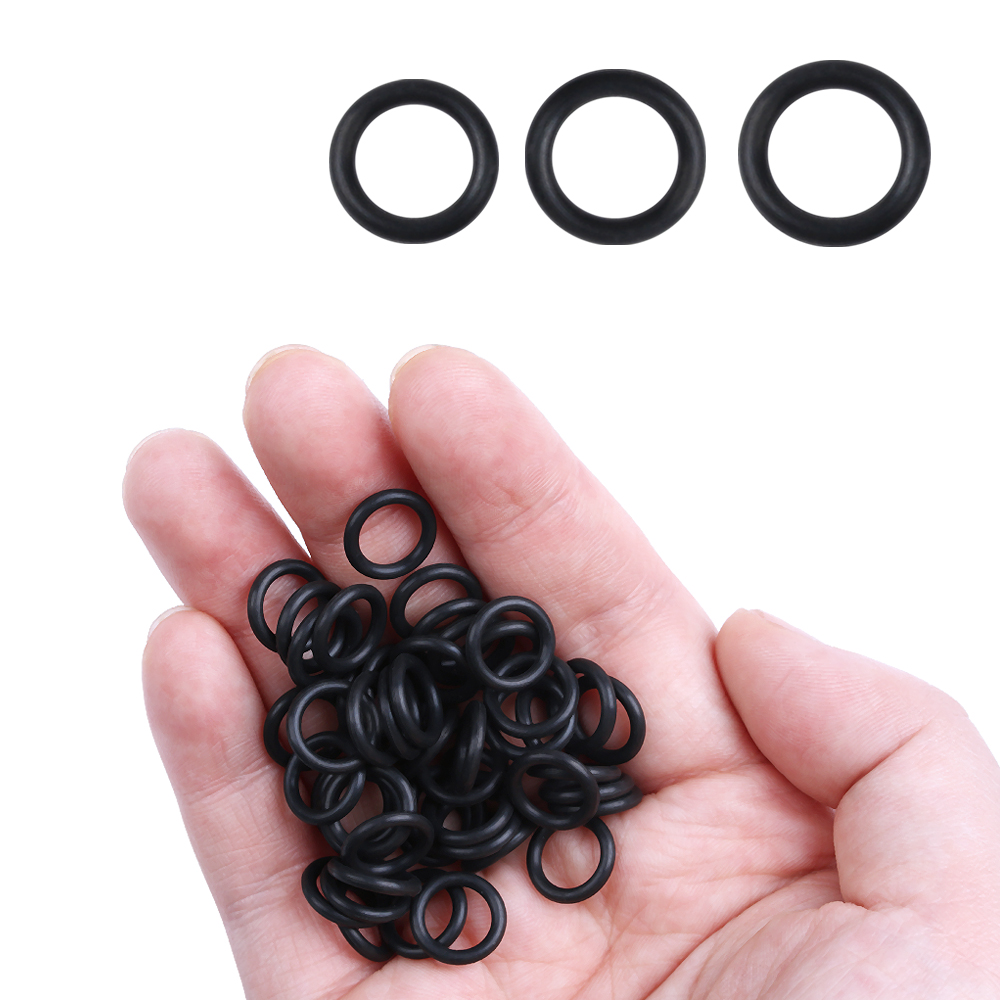 100 PCs Nero In Gomma O-RING d - Fishing Equipment For Beginners recensione e prezzo