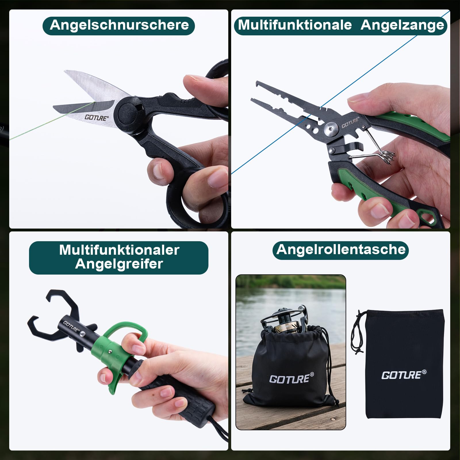 Goture Kit Canna da Pesca Tele - Bass Fishing Lure recensione e prezzo