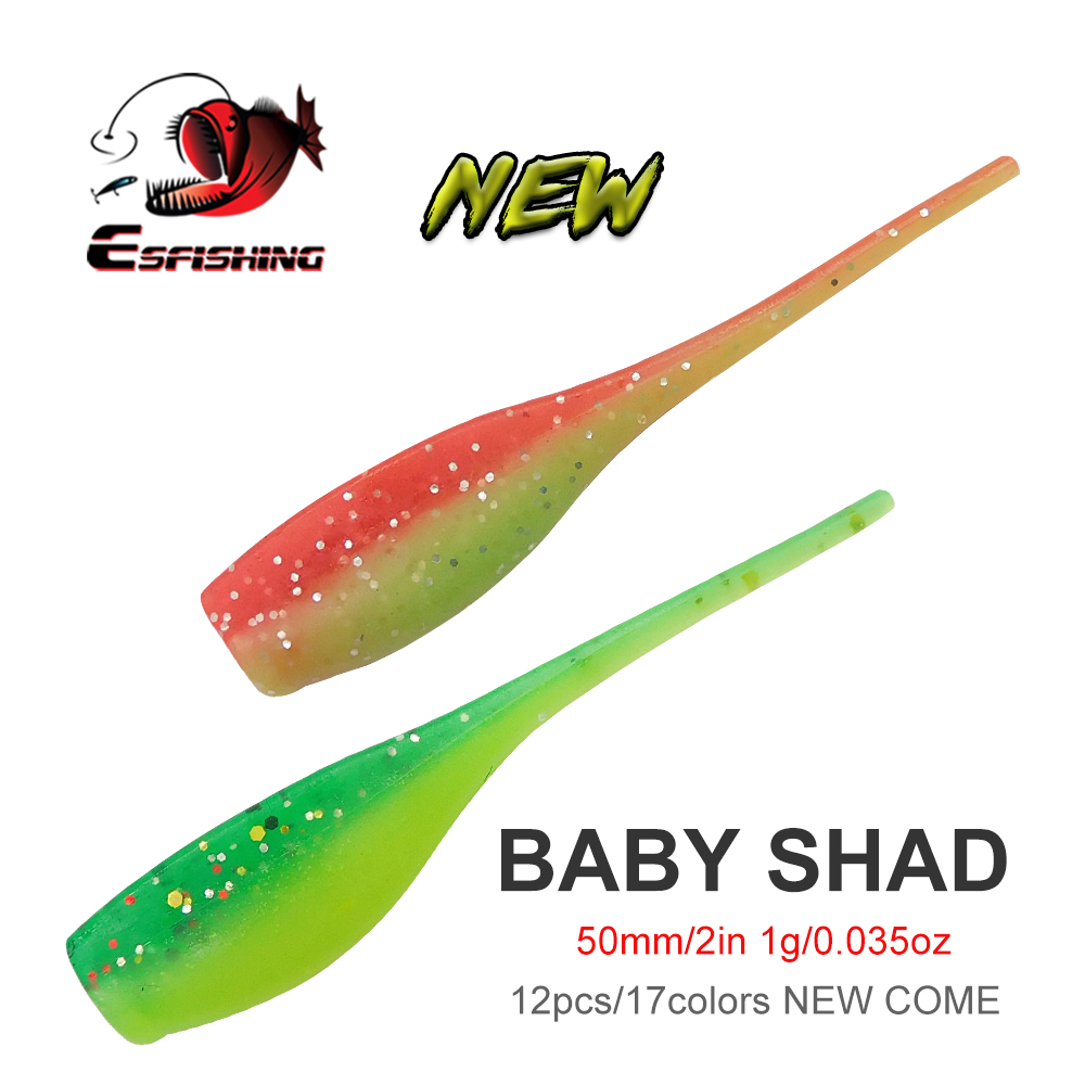 ESFISHING Baby Shad 50mm Esche - Fishing Equipment Ebay recensione e prezzo