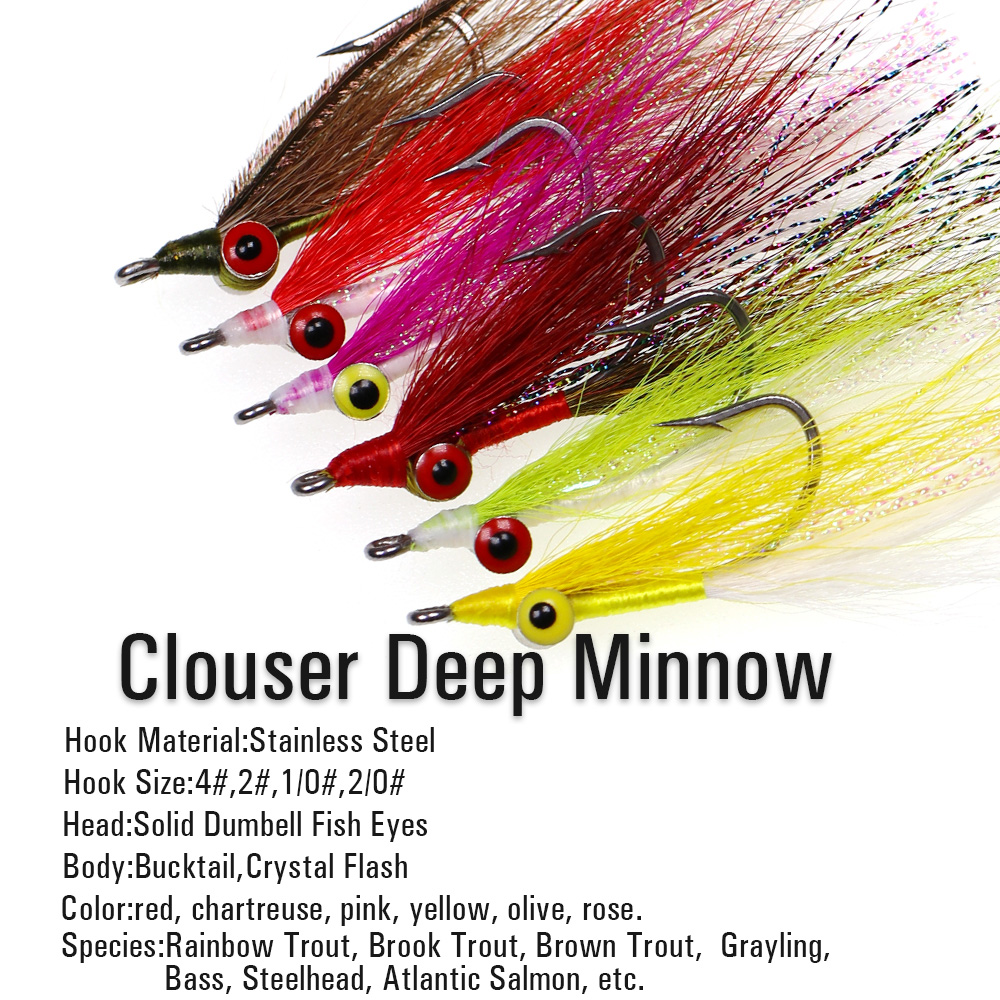Wifreo 3 pz/6 pz Bucktail Clou - Fishing Equipment Bait recensione e prezzo